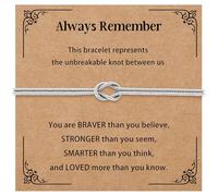 Koemore Always Remember/Pinky Promise/Mum/Daughetr/Friendship Bracelets Knot Bracelets Silver Knot Infinity Jewellery Adjustable Bracelets Birthday Gifts for Women (Always Remember)