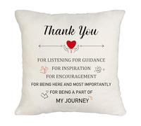 Koemore Encourage Throw Pillow Cover inspirational cushion covers, Bee Happy and Birthday Floral Design, White Canvas, (5)