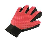 König Design Cat Grooming Glove, Double-Sided Pet Glove Brush, Right Hand Cat Glove Grooming for Short and Long Hair (Red)