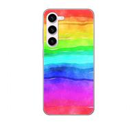 König Design Protective Phone Cases, Phone Cover Case Compatible with Samsung Galaxy S23 TPU Corner Protection Shockproof Thin Scratch-Resistant Mobile Phone Case for Samsung Galaxy S23 - Rainbow