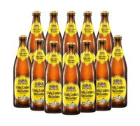 König Weissbier Naturtrüb Wheat Beer 500ml Bottles 12 Pack | 5.5% ABV, Traditional German Hefeweizen, Cloudy Bavarian Wheat Beer, Gift Set for Men and Beer Lovers