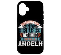 König will Fngeln her Jester - Funny Fishing Saying King Case for iPhone 16