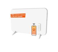 Könighaus 450 W Smart Dual Infrared Heater Wi-Fi App Control with Remote Control Including Towel Holder Feet and Mounting Material Colour: White