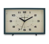 Königswerk Analog Alarm Clock, 6 inch Silent Non Ticking Small Clock with Night Light, Battery Operated Simply Design for Bedroom, Bedside, Living Room, Room Decor, Desk, Table (Green)