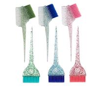 KOENWEENI Hair Dye Brushes and Combs Set, 6pcs Multicolor Glitter Hair Tint Tools Kit for Home DIY Coloring and Salon Use