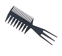 KOENWEENI Slicked-back Combs 3 in 1 Fish Tail Bone Shape Hair Extensions Detangling Styling Coloring Comb for Salon Barbers Mohawk Undercut Bowl Cut Quiff