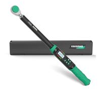 KOEORWS 1/2 Inch Drive Digital Torque Wrench, 7.38-147.5Ft.lb/10-200N.m, Long Electronic Torque Wrench with Preset Value, Buzzer & LED Indicator, 2% Accuracy for Bike, Motorcycles, Car
