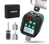 KOEORWS TOOLS 1/2" Digital Torque Adapter (5.02-99.75 ft.lb/6.8-135N.m), Digital Torque Wrench Converter Drive with Buzzer & LED Indicator Organized in Storage Case