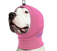 KOESON Adjustable Dog Calming Hoodie, No Shake Ear Wraps for Dogs with Sound-Absorbing Pads, Strechy & Soft Dog Ear Muffs Noise Protecion, Pet Head Covers for Thunder, Firework, Separation, Hematoma
