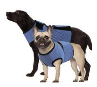KOESON Dog Anxiety Calming Vest, Breathable Dog Thunder Jacket, Adjustable Pet Stress and Anxiety Relief Shirt for Thunderstorm, Fireworks, Grooming, Vet Visit, Travel, Separation, XS-3XL