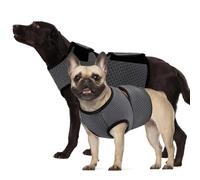 KOESON Dog Anxiety Calming Vest, Breathable Dog Thunder Jacket, Adjustable Pet Stress and Anxiety Relief Shirt for Thunderstorm, Fireworks, Grooming, Vet Visit, Travel, Separation, XS-3XL