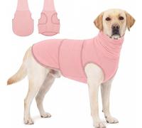 KOESON Dog Anxiety Relief Vest with Ear Cover, Soft & Breathable Dog Thunder Jacket for Thunderstorm, Fireworks, Travel, Separation, Reflective Calming Hoodie for Small Dogs, Pink M