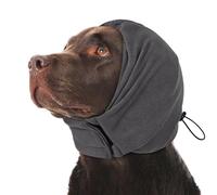 KOESON Dog Calming Hoodie, No Shake Ear Wrap for Dogs Hematoma, Anxiety Relief Dog Head Muffs for Noise Protection, Grooming, Drying, Fireworks & Thunder, Soft Neck Warmer & Ear Cover for Dogs & Cats