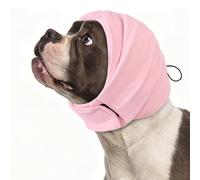 KOESON Dog Calming Hoodie, No Shake Ear Wrap for Dogs Hematoma, Anxiety Relief Dog Head Muffs for Noise Protection, Grooming, Drying, Fireworks & Thunder, Soft Neck Warmer & Ear Cover for Dogs & Cats