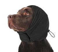 KOESON Dog Calming Hoodie, Soft & Adjustable No Shake Ear Wrap for Dogs Hematoma, Noise Protection Dog Head Muffs, Anxiety Relief Ear Cover for Dogs for Fireworks, Separation, Drying, Thunder