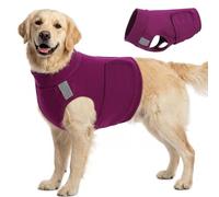 KOESON Reflective Dog Anxiety Vest, Adjustable & Breathable Thunder Jacket for Dogs, Lightweight & Soft Calming Vest for Dogs, Stress Relief Dog Compression Shirt for Thunder, Fireworks, Separation