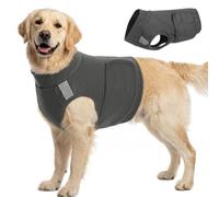 KOESON Reflective Dog Anxiety Vest, Adjustable & Breathable Thunder Jacket for Dogs, Lightweight & Soft Calming Vest for Dogs, Stress Relief Dog Compression Shirt for Thunder, Fireworks, Separation
