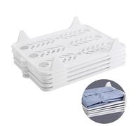 Kofebe Closet Organization Clothing Storage Trays Stackable Folding Tray Shirt Storage Board for Pants, Shorts, Shirts, White(37.5x29cm)