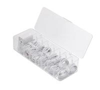 Kofebe Layer Cable Tidy Box with Lid, 8 Grids Cable Organizer Box, Clear Cable Management Box, Large Wire Storage Box for Cables for Home Office