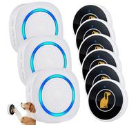 Kofeen Smart Dog Door Bell Wireless Puppy DoorBell for Potty Training, Dog Bells to go Outside, IP55 Waterproof Bells for Dogs to Ring to go Potty (3 Receivers+6 Buttons)