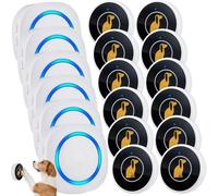 Kofeen Smart Dog Door Bell Wireless Puppy DoorBell for Potty Training, Dog Bells to go Outside, IP55 Waterproof Bells for Dogs to Ring to go Potty (6 Receivers+12 Buttons)