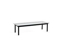 Kofi Coffee Table 140x50 Black Oak/ Clear Glass