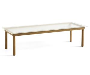 Kofi Coffee Table 140x50 cm Hay Solid oak - fluted clear glass - 5710441330820