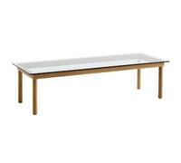 Kofi Coffee Table 140x50 Oak/ Clear Glass