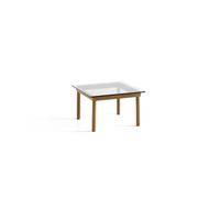 Kofi Coffee Table 60x60 Oak/ Clear Glass