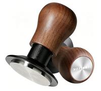 KOFIKOFI 51mm 3 Spring Loaded Coffee Tamper, 30lbs Auto-Leveling with Sound Feedback, Walnut Handle Barista Espresso Tamper with Stainless Steel Ripple Base, Fit 51mm Portafilter Machines
