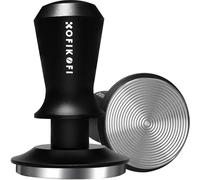 KOFIKOFI 51mm Espresso Coffee Tamper with Two 30lbs Spring Loaded, Barista Tools Hand Tamper with Stainless Steel Ripple Base and Aluminum Handle Fits for All 51mm Espresso Machines