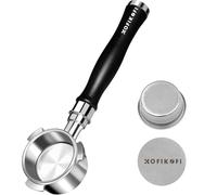 KOFIKOFI Bottomless Portafilter 51mm with Puck Screen and Stainless Steel Filter Basket, Espresso Naked Portafilter 3 Ears for Delonghi Dedica EC680 /EC685 and Smeg & EUPA Coffee Machines