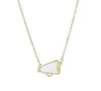 KOFISNI Cheer Necklace Cheerleading Necklace for Women Cheer Team Gifts Pendant Charm Necklace Cheerleading Accessories Stuff Cheerleading Coach Gift for Women Mom Coach, 45 cm, Brass, No Gemstone