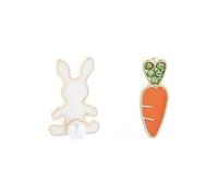 KOFISNI Easter Earrings for Women Rhinestone Rabbit Earrings Dainty Pearl Rabbit Carrot Easter Stud Earrings for Women Holiday Easter Jewelry (A)