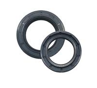 KOFORD 4pcs Black Nitrile Rubber Skeleton Oil Seal, 28x32mm Inner x Outer Diameter, 7mm Height, Oil & Water Resistant, High Temp, Double-Lip Design, Auto/Moto/Yacht/Mech Eqpt