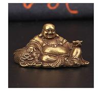 KOFSOL FOx Antique Bronze Big Belly Laughing Maitreya Buddha Statue, Home Decorations Copper Ornament Crafts Brass Miniature Figurines