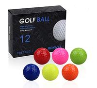KOFULL 12pcs/Pack Colorful Golf Balls Golf Gifts for Men Practice Mini Golf Balls Golf Training Balls (multicolor)