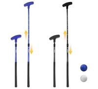 KOFULL Adjustable Golf Putter, 2 Pack, Blue and Black, Extendable Shaft 21-36 inches for All Ages, with 2 Practice Golf Balls