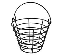 KOFULL Golf Ball Metal Range Basket Golfball Container with Handle - Holds Contain 50 Balls