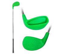 KOFULL Golf Club with Oversize Club Plastic Head for Golf Game with Buckets, Steel Shaft Club for Backyard Yard, for Adults Outdoor, Hit Plastic Foam Balls,37",Green