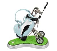 KOFULL Mini Golf Desktop Set, Golf Club Pen Holder with Putting Green, Office Desk Gadget Gift