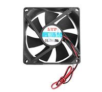 KOFUN 12V 2-Pin 80x80x25mm PC Computer CPU System Heatsink Brushless Fan 8025 Desktop Computer Fan 8025 + 2.5 (12V)