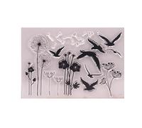 KOFUN DIY Scrapbooking Transparent Stamps Silicone Rubber Clear Sheet DIY Card Gift Crafts Dandelion