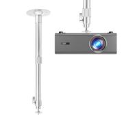 KOGATA Projector Mount 360° Adjustable Projectors Ceiling Mount Adjustable Bracket with 360° Rotation, Extendable 31-50cm, Hidden Cable Design, Universal 1/4" Screw Wall Mount Compatible GC357B