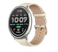 KoGiio 20mm Strap Compatible with Amazfit GTR Mini/GTS 4/GTS 4 Mini/Bip 3 Pro/Bip 3/Bip S/Bip Lite/Bip U Pro Strap, PU Leather Adjustable Watch Band, Soft Replacement Bracelet Strap Off white