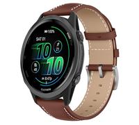 KoGiio 20mm Strap Compatible with Garmin Forerunner 570 42mm/Vivoactive 6 42mm/Approach S50/Approach S44/Forerunner 165/165 Music, PU Leather Adjustable Watch Band, Soft Replacement Bracelet Strap