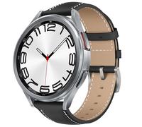 KoGiio 20MM Strap Compatible with Samsung Galaxy Watch 7/6/5/4 40,44mm/Watch FE/Watch 6 Classic 43,47mm/Watch 5 Pro 45mm Strap, PU Leather Adjustable Watch Band, Replacement Bracelet Strap - Black