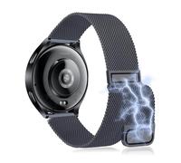 KoGiio 22 mm Watch Strap for Huawei Watch GT 5 Pro 46mm/ 5 46mm, Magnetic Metal Replacement Strap Gray