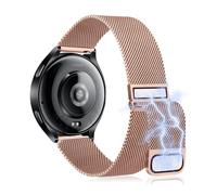 KoGiio 22 mm Watch Strap for Huawei Watch GT 5 Pro 46mm/ 5 46mm, Magnetic Metal Replacement Strap Rose gold