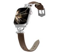 KoGiio Leather Strap Compatible with Apple Watch 46 mm 42 mm 44 mm 45 mm 49 mm, Women's Bracelets Watch Strap for Series 10 46 mm / 9 8 7 6 5 4 3 2 1 SE SE 2 Ultra 2 Ultra, D-shaped Metal Clasp